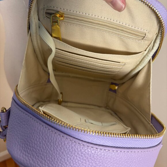NWOT Minooy leather Naya small crossbody bag in lavender - Picture 4 of 8